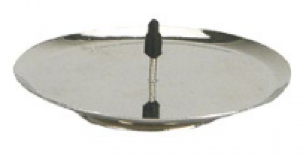 Kerzenständer, Kerzenteller silber